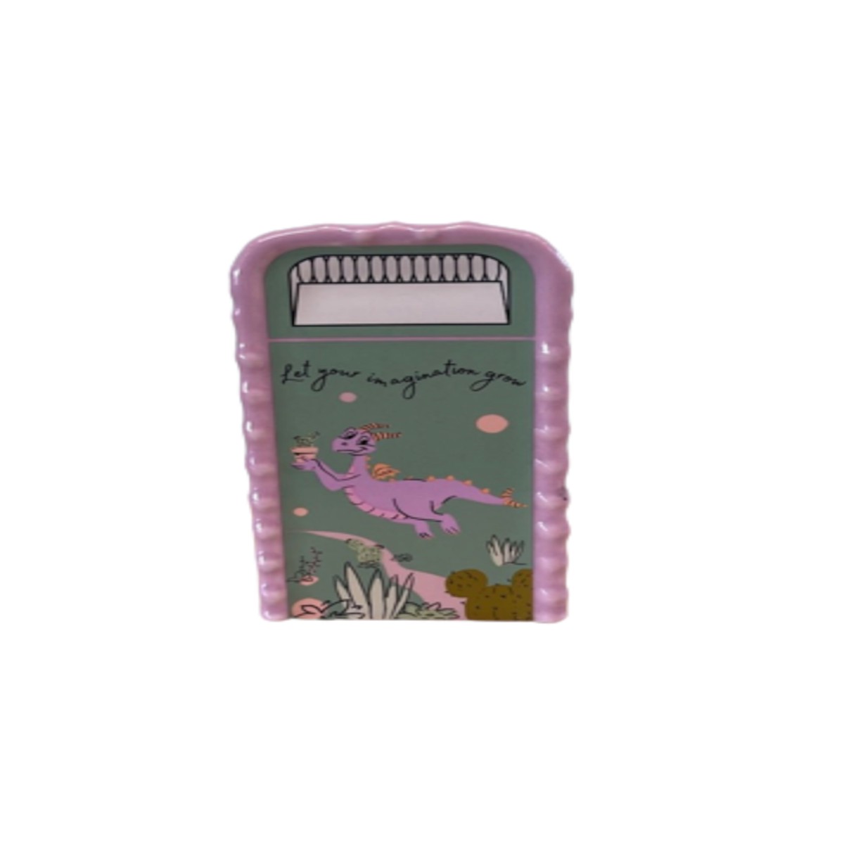 Disney Flower Garden Festival 2023 Figment Trash Can Salt Pepper Shaker New -